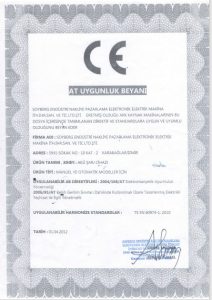 AT Uygunlu Beyanı   CE Belgesi